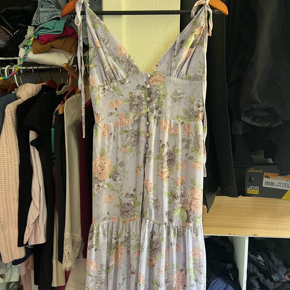 Purple maxi dress